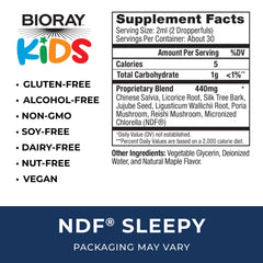 BIORAY NDF Sleepy Maple dropper for easy bedtime use.