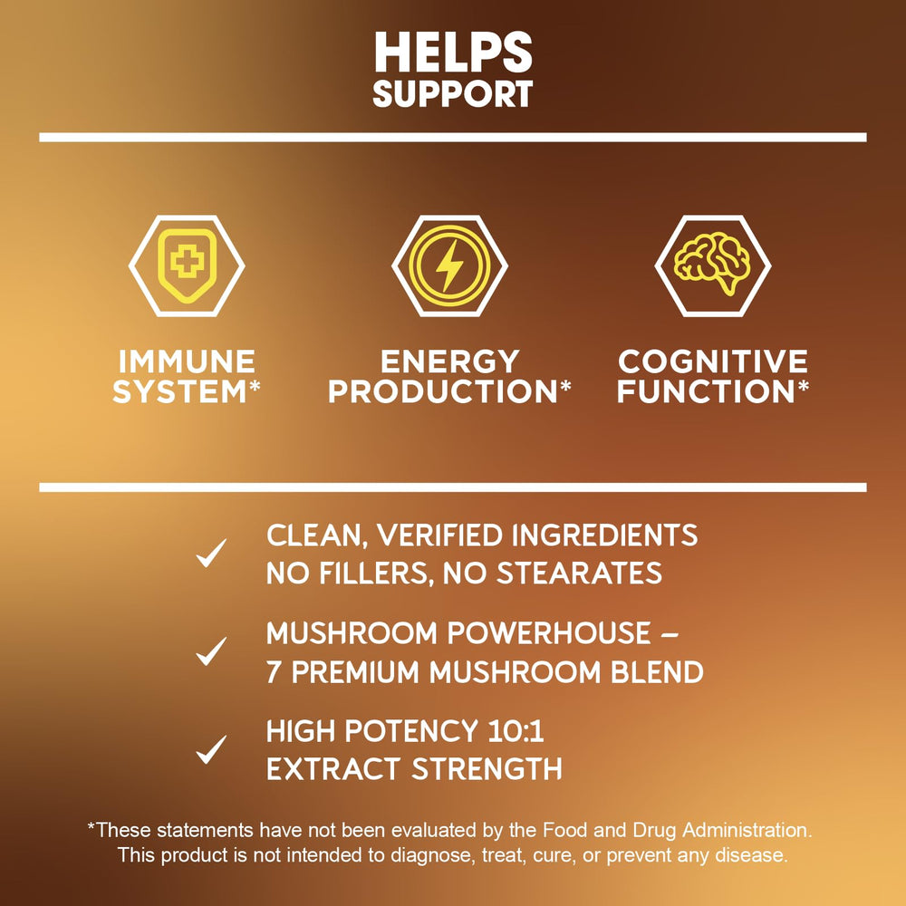 BioEmblem Mushroom Complex Shiitake capsule emphasizing antioxidant benefits
