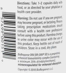 Bioresponse DIM 150 capsules closeup highlights capsule texture for easy use