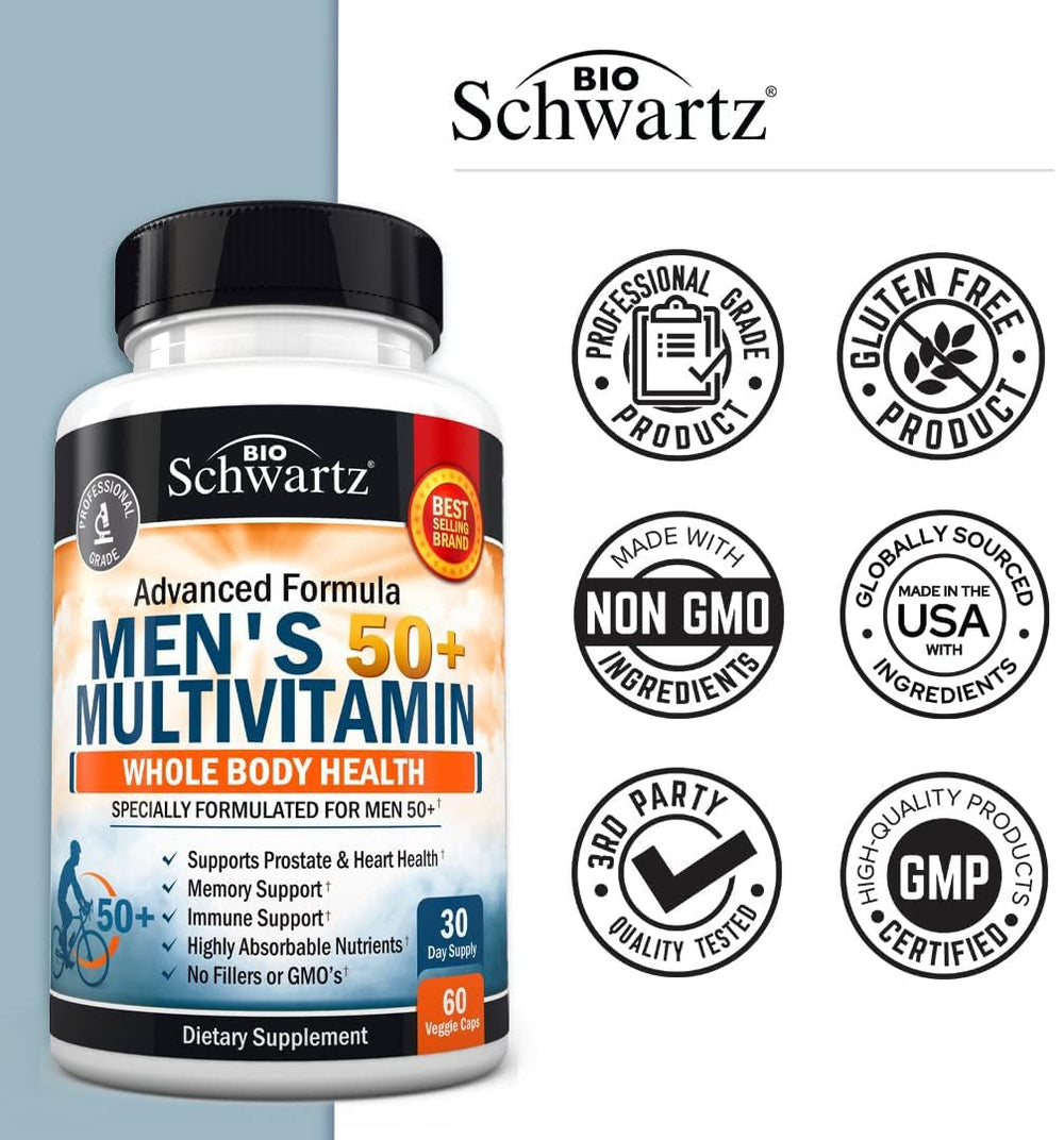 BioSchwartz B-vitamins illustration highlighting steady energy throughout the day