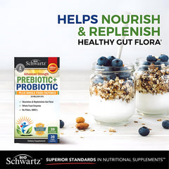 BioSchwartz label shows L. Reuteri and inulin ingredients.