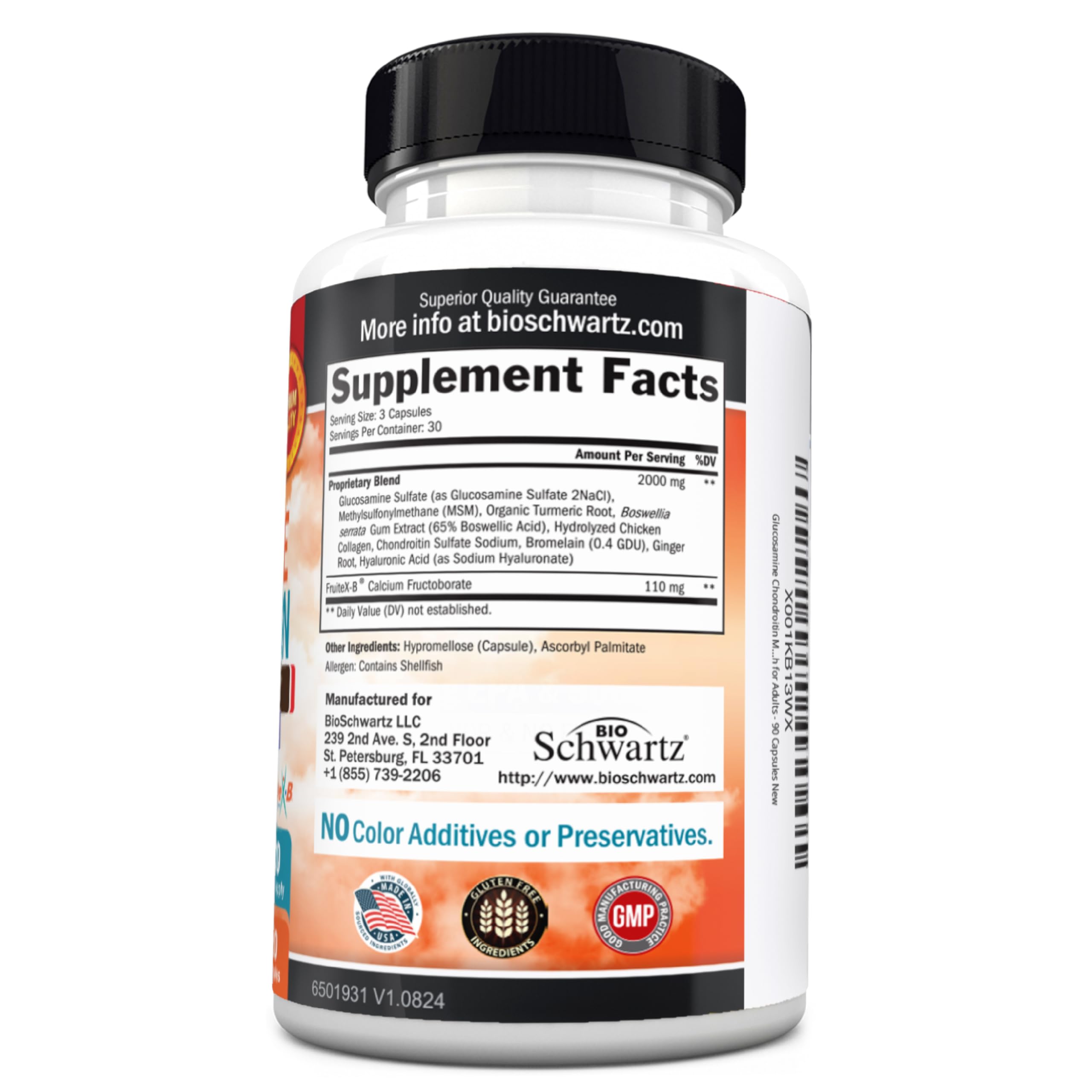 BioSchwartz 90 capsules per bottle for convenient dosing