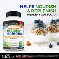 BioSchwartz label detail with ingredients and allergen-free claims