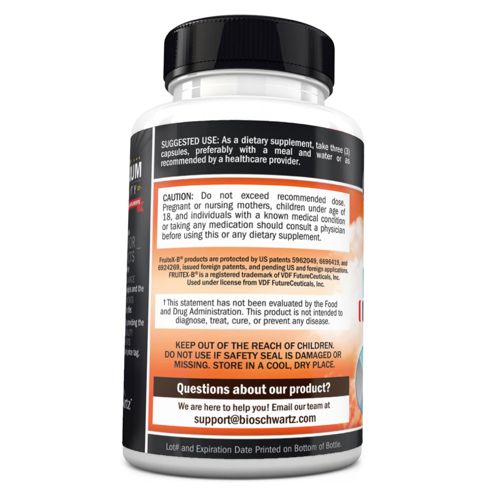 BioSchwartz allergen-free ingredients label for clean formula