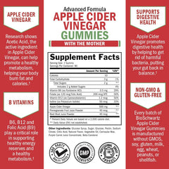 BioSchwartz Apple Cider Vinegar Gummies close-up with chewy texture and Mother for digestive balance