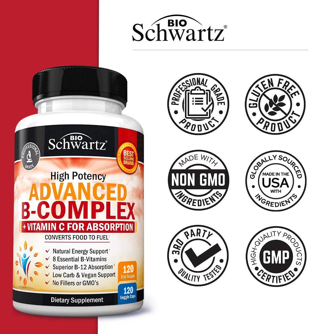 BioSchwartz bottle with 120 count for easy daily use and routine supplementation.