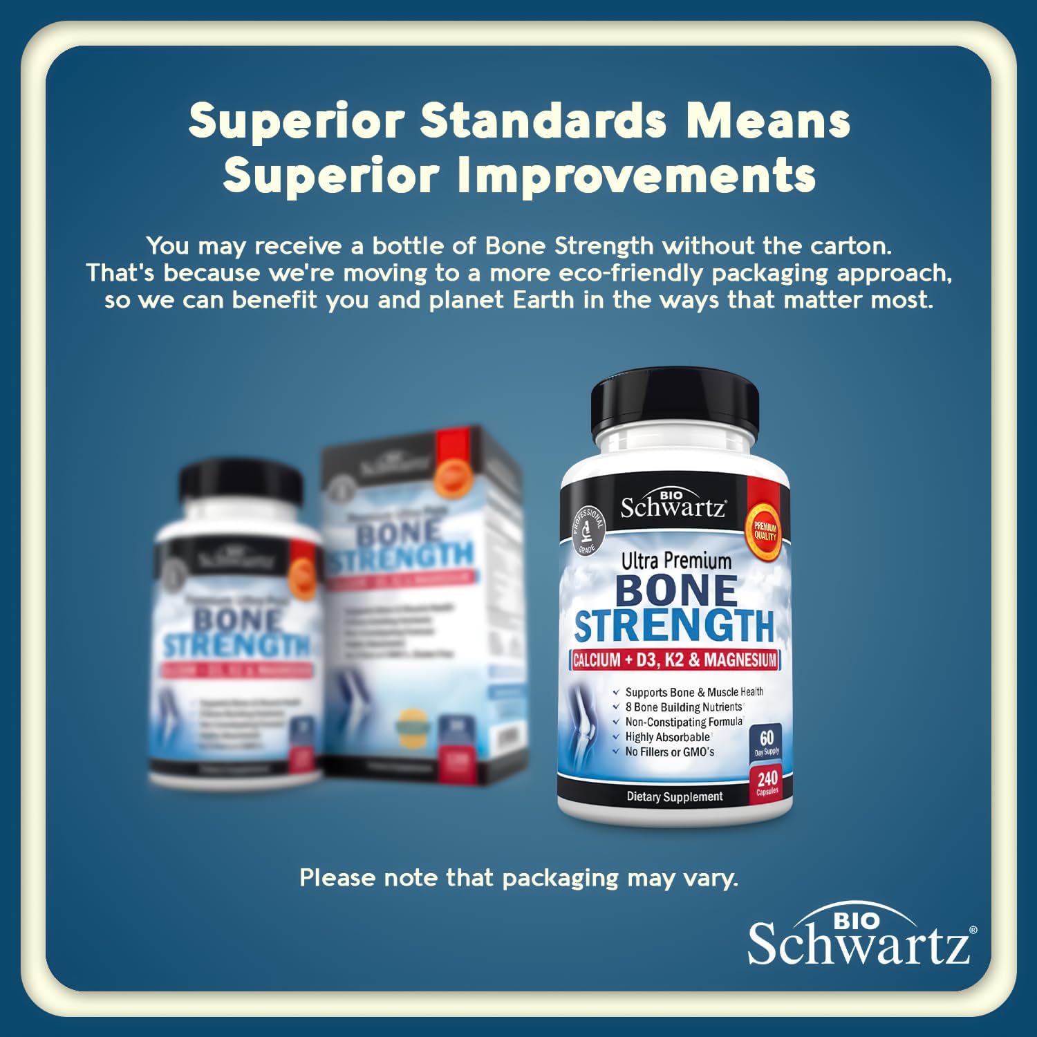 BioSchwartz Bone Strength capsules ready for daily supplementation