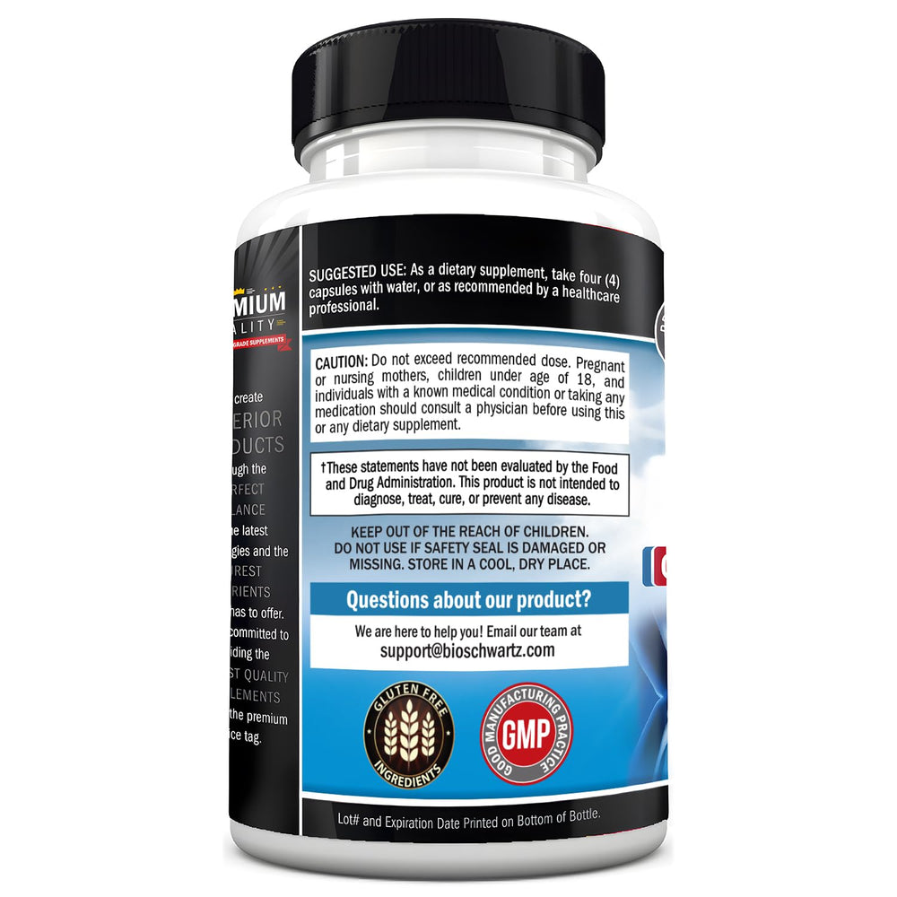 BioSchwartz packaging indicates 1-month supply and third-party tested quality