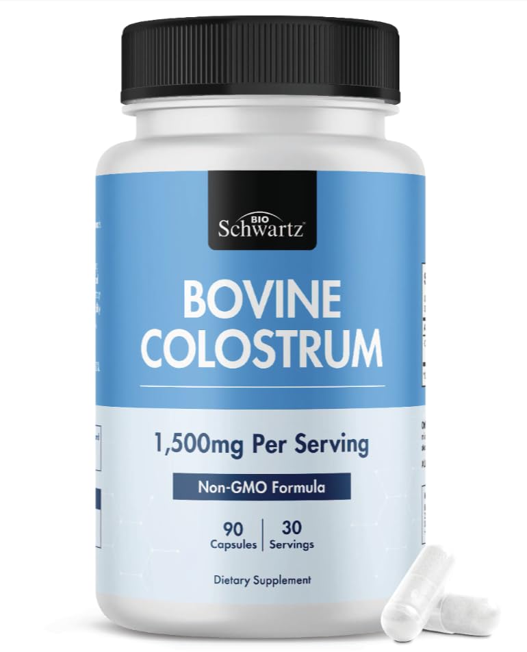 BioSchwartz Colostrum first-milking capsules support daily gut health.