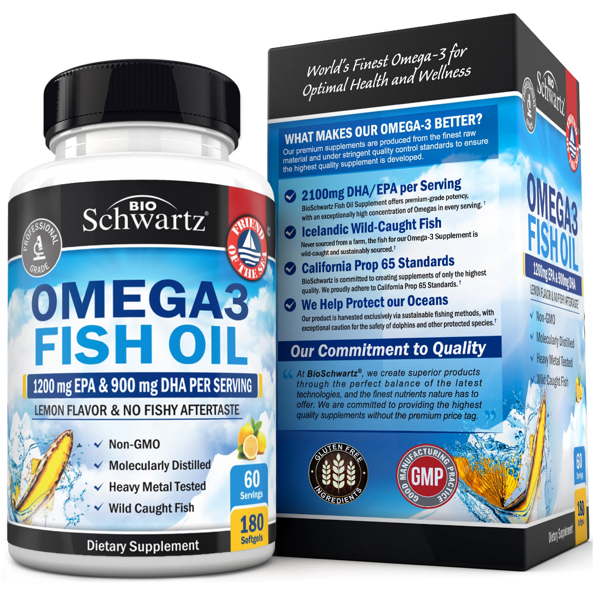 BioSchwartz provides 1,200 mg EPA and 900 mg DHA per serving.