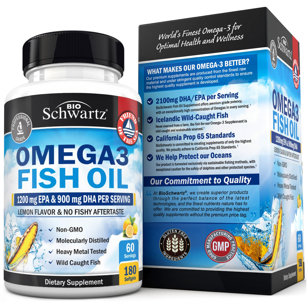 BioSchwartz provides 1,200 mg EPA and 900 mg DHA per serving.
