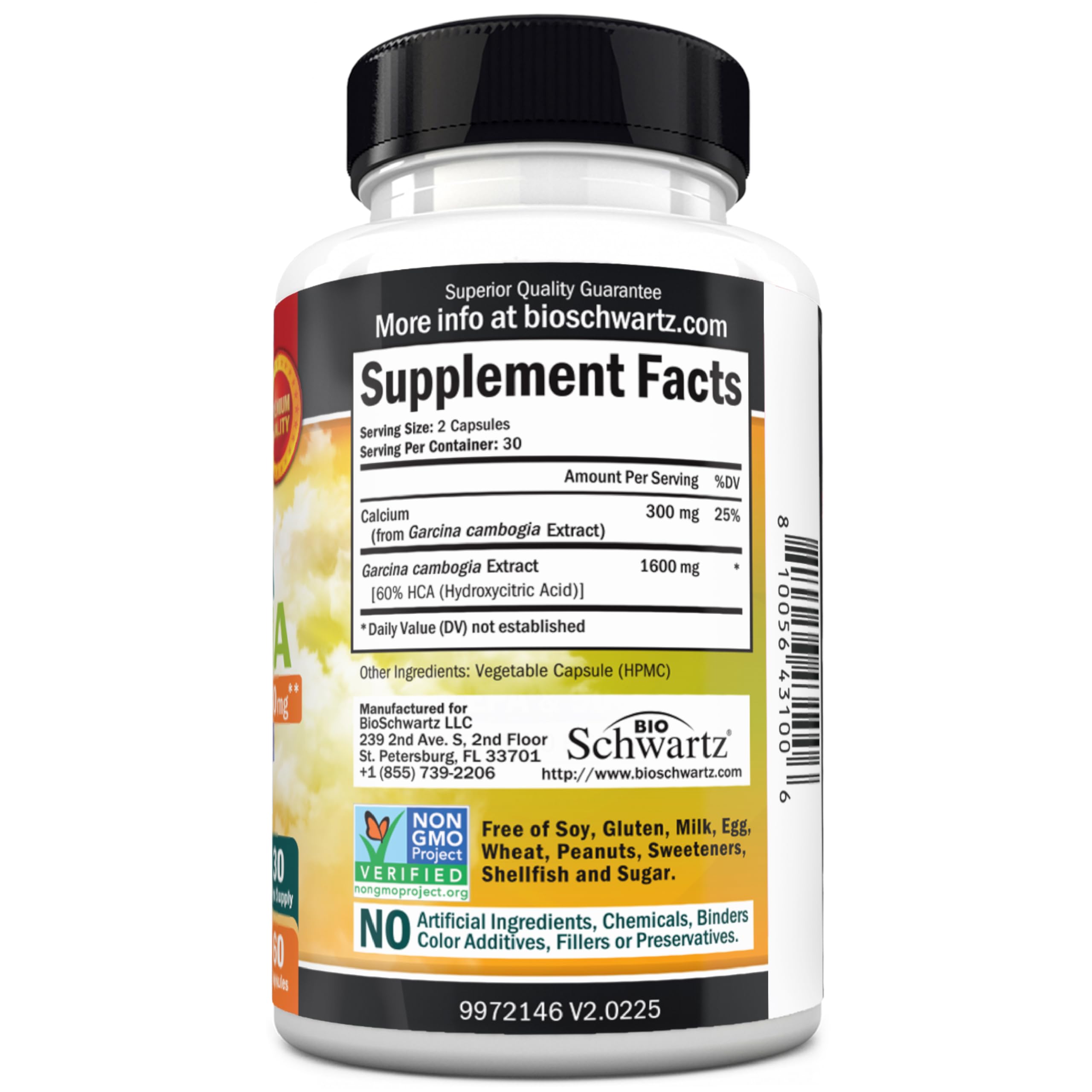 BioSchwartz Garcinia Cambogia made-in-usa badge highlighting trusted production standards.