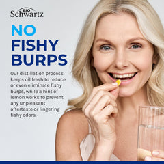 BioSchwartz gluten-free pescatarian-friendly omega-3 softgels option.
