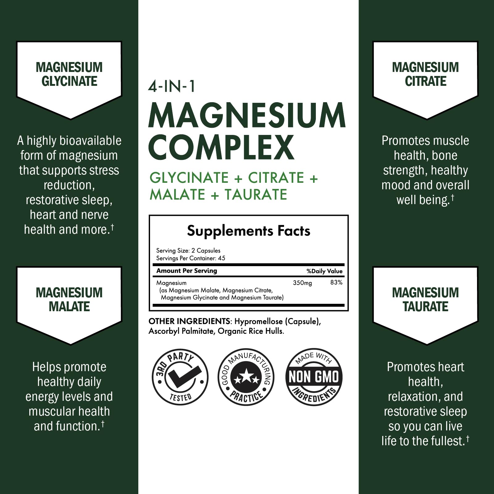 BioSchwartz Magnesium Complex capsules shown for easy daily use and muscle relaxation.