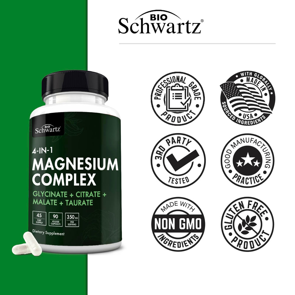 Active lifestyle scene with BioSchwartz Magnesium Complex supporting energy and heart health.
