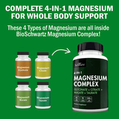 BioSchwartz Magnesium Complex capsules prepared for daily use supporting restful sleep.