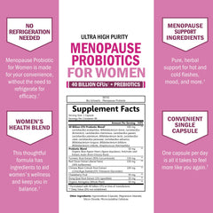 BioSchwartz menopause probiotic bottle cap closeup emphasizing secure packaging