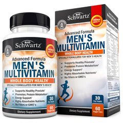 BioSchwartz men's multivitamin bottle for daily immune support and energy