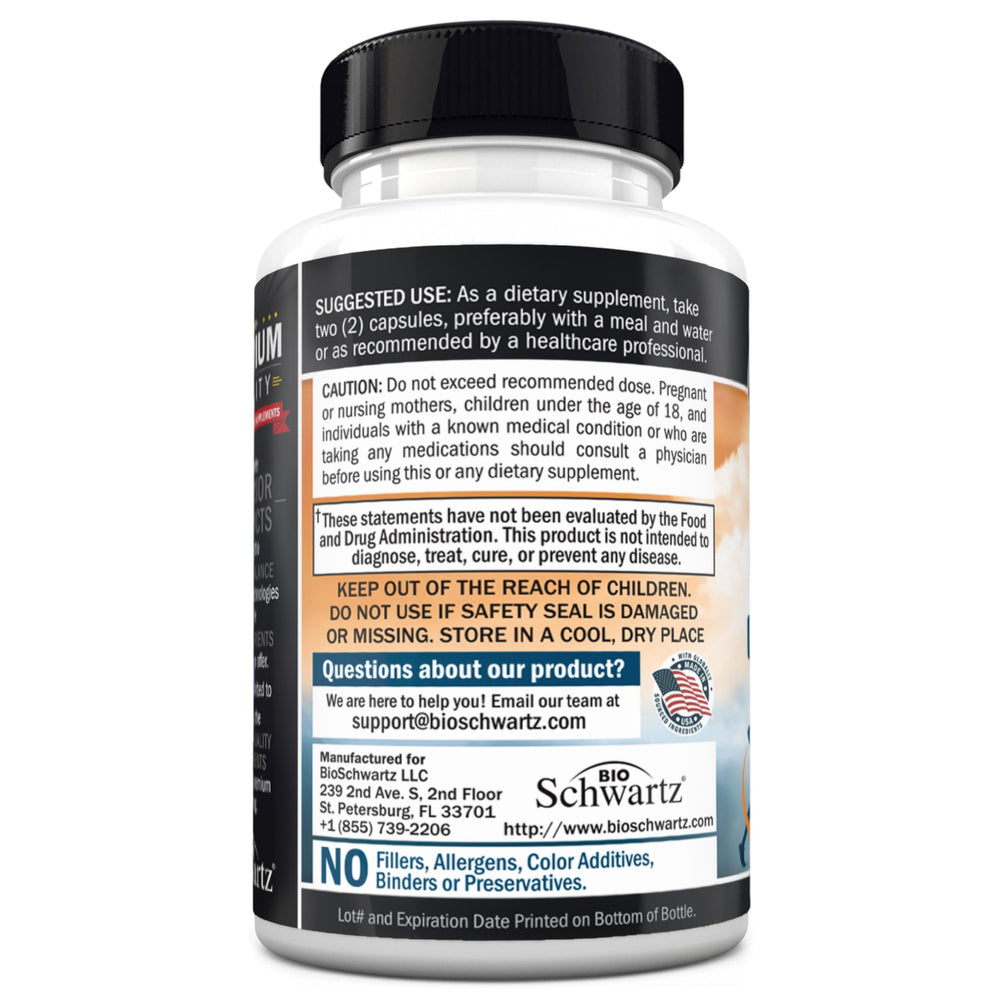 BioSchwartz quality-control label signaling premium manufacturing standards
