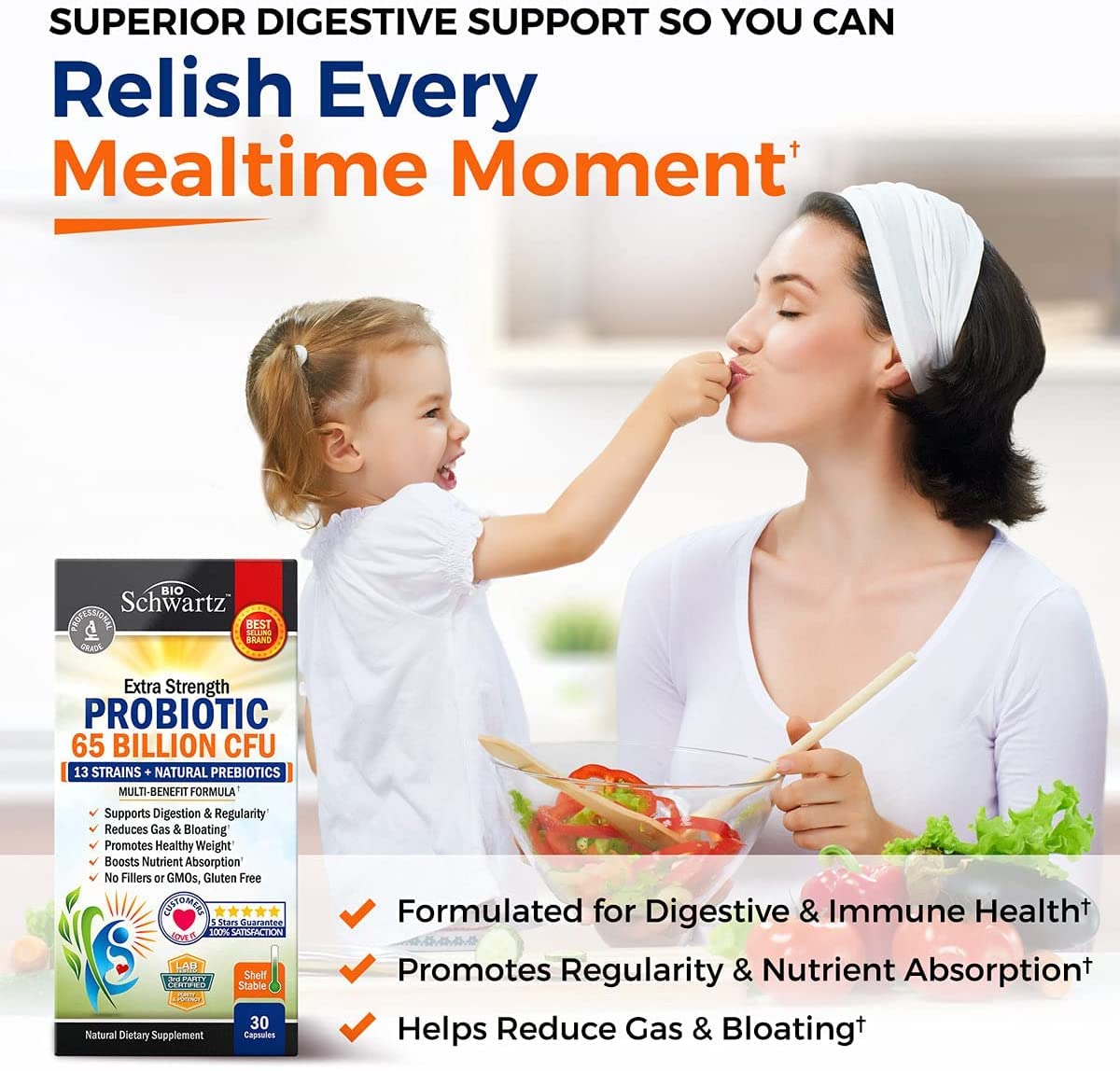 BioSchwartz prebiotic boost enhances probiotic effectiveness in the gut