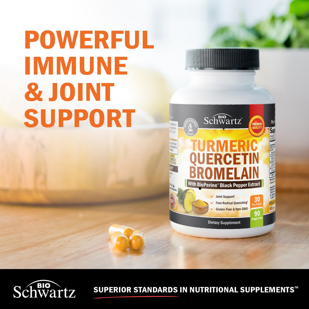 BioSchwartz bottle shows third-party testing seal for purity and potency.