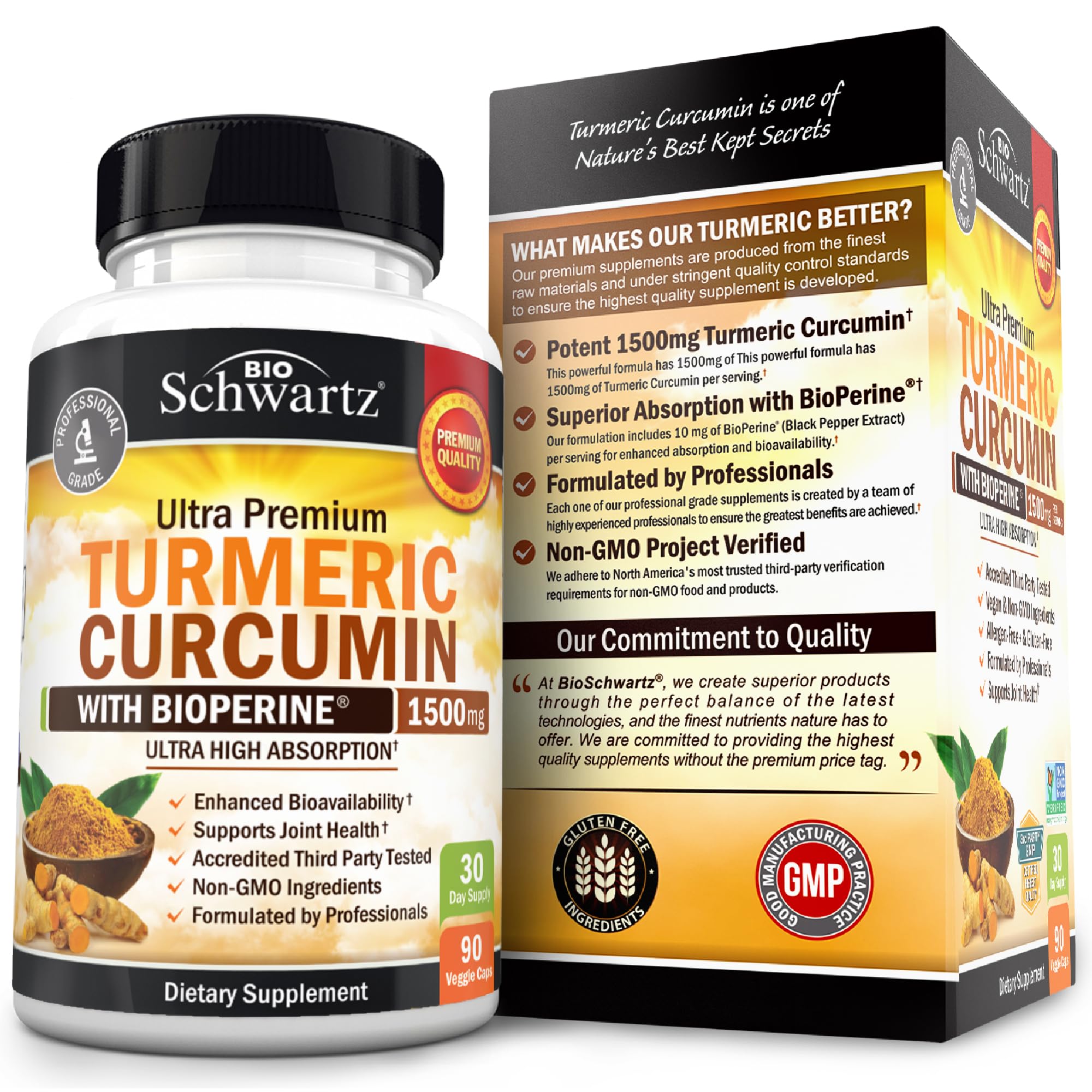 Hand holding BioSchwartz capsules illustrating simple daily intake