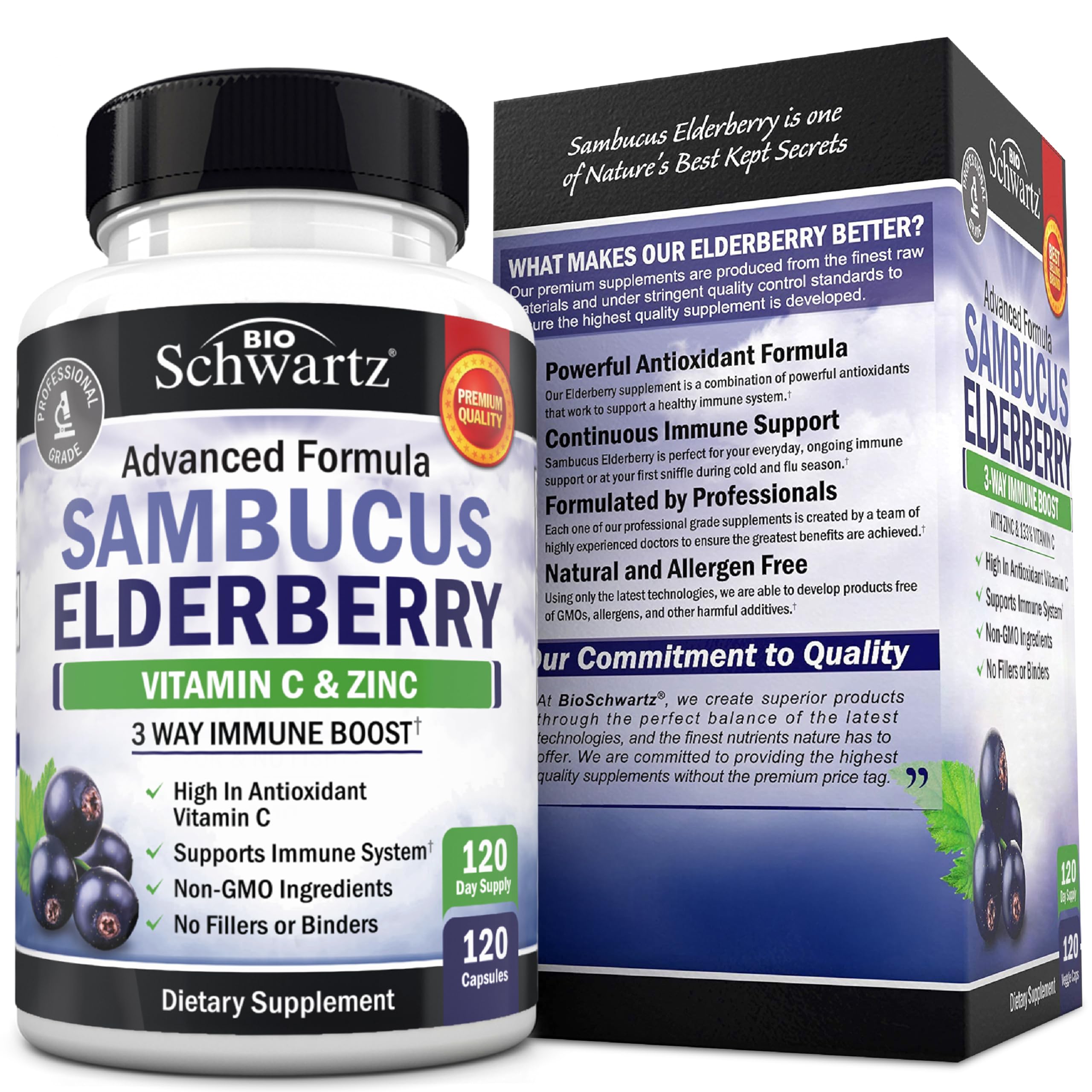BioSchwartz US-made manufacturing seal on product label