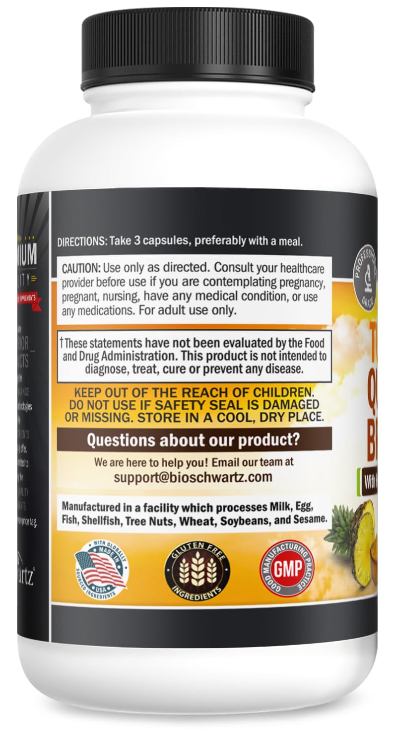 BioSchwartz vegan and non-GMO packaging signals clean formulation.