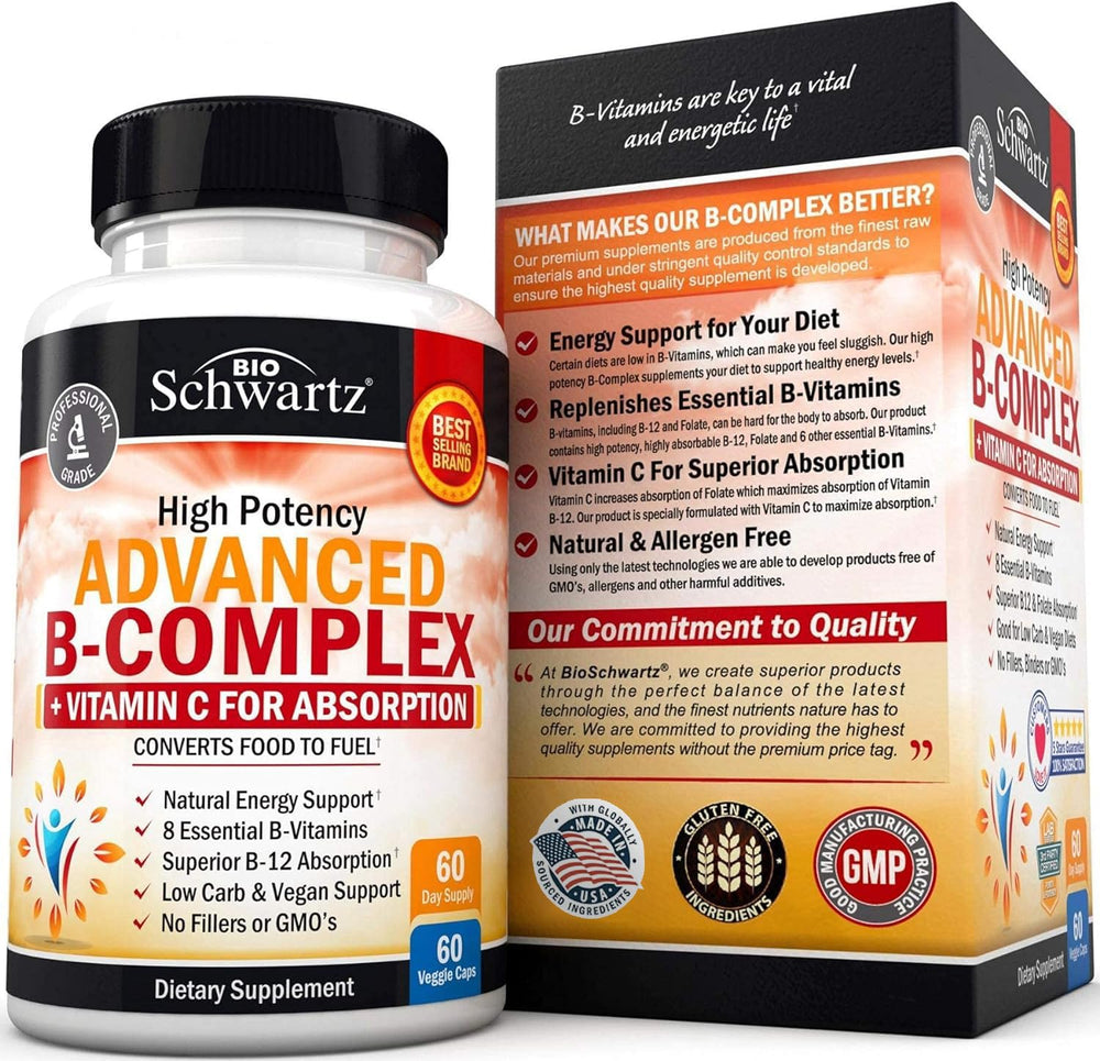 Glossy BioSchwartz capsule with label signaling purity and premium quality
