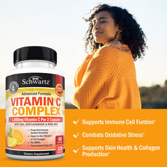BioSchwartz Vitamin C Complex citrus bioflavonoids illustrate antioxidant synergy.