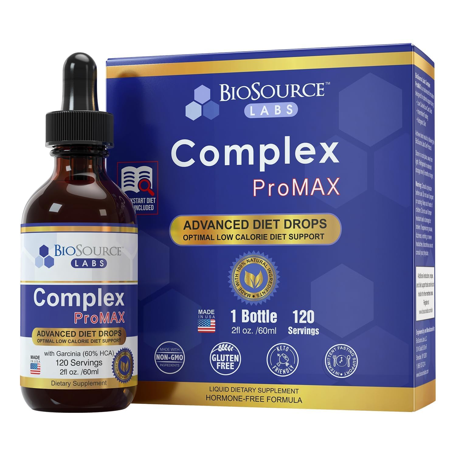 BioSource Labs Complex ProMAX drops bottle shows premium dieting support and energy potential