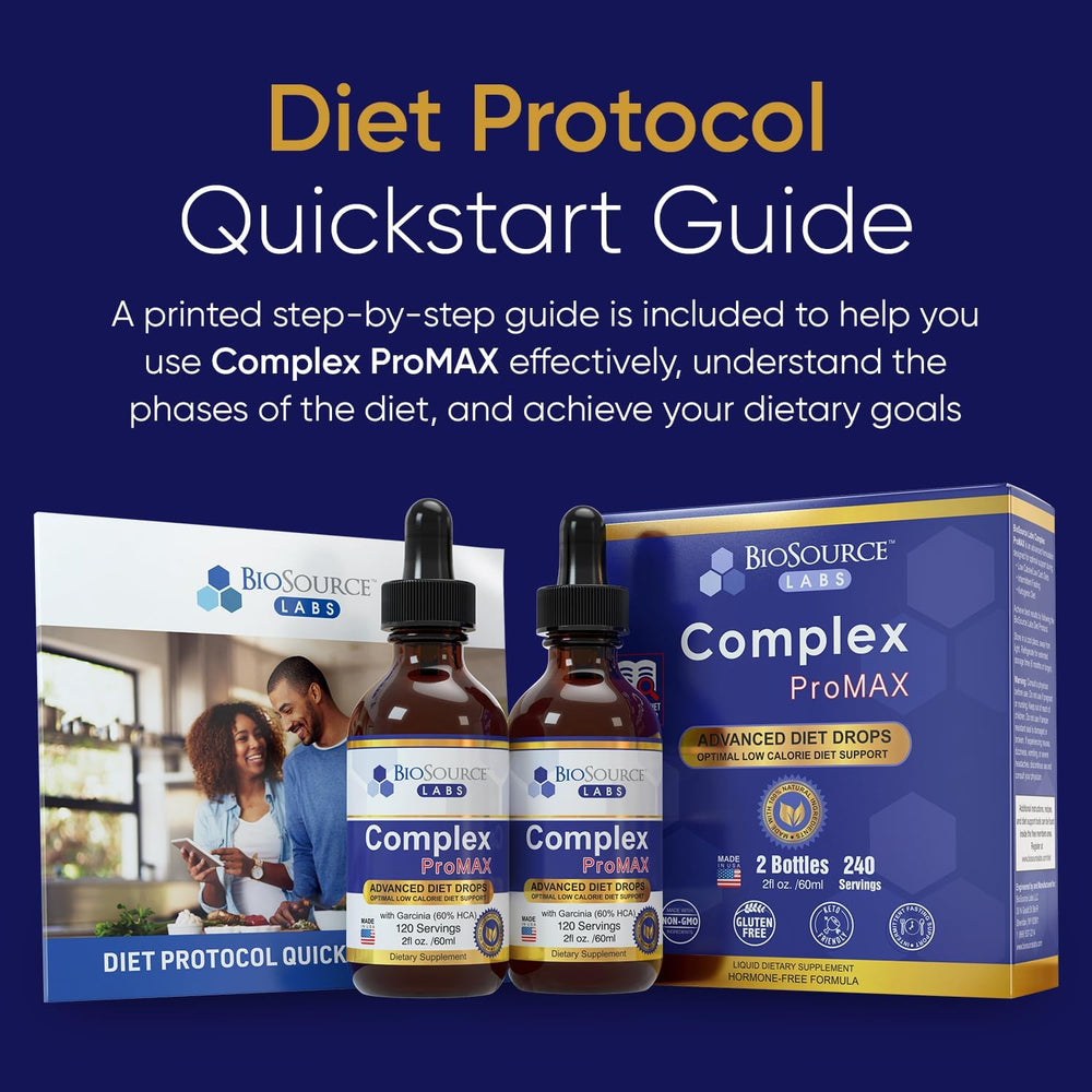 BioSource Labs Complex ProMAX Drops two-bottles-pack on display, ideal for a focused 60-day routine.