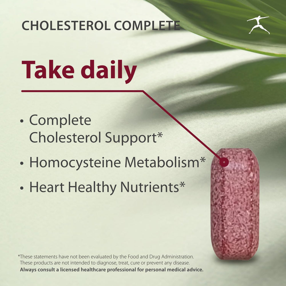 BIOSPEC NUTRITIONALS Cholesterol Complete capsules arranged for daily use in a heart health routine.