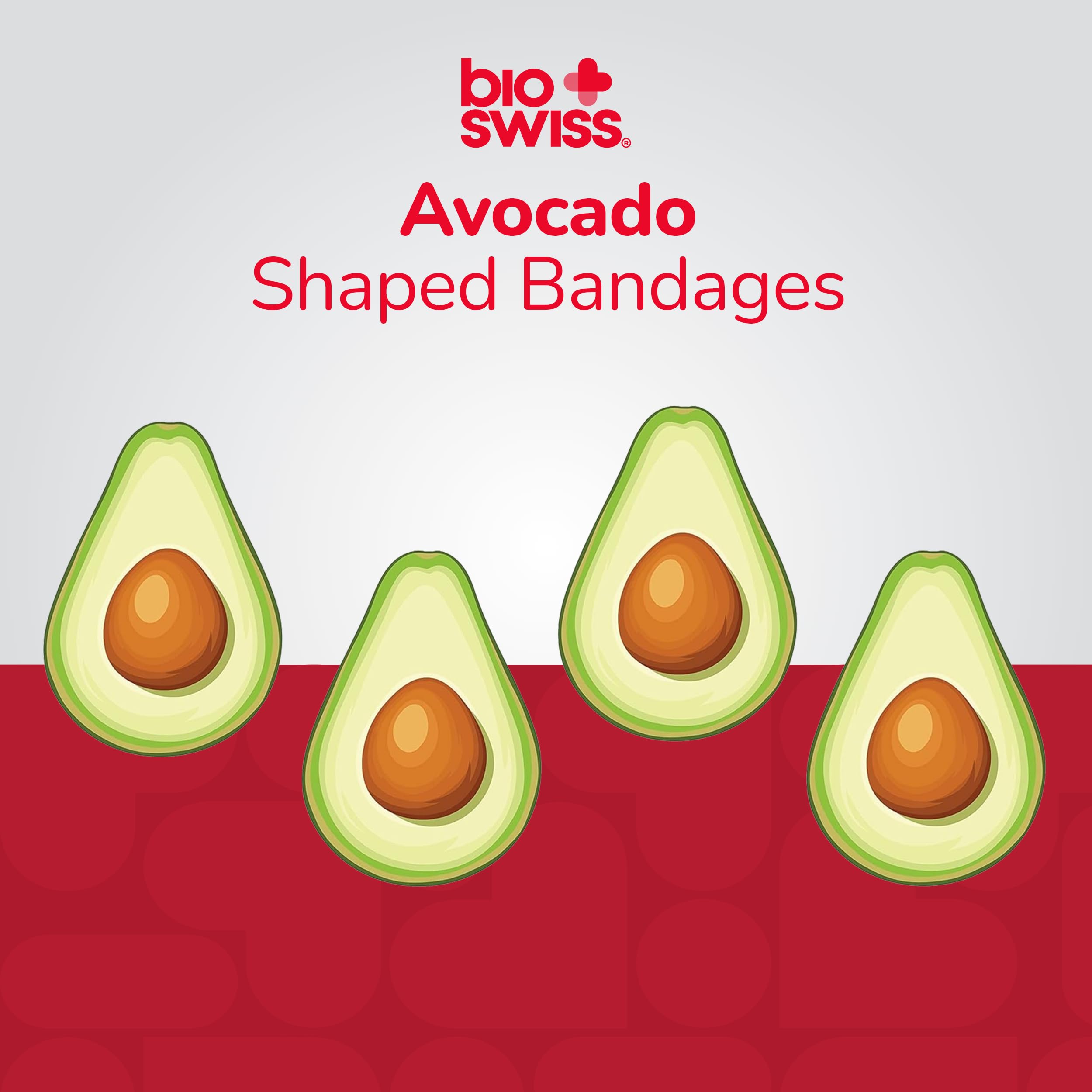 BioSwiss avocado bandage close-up shows non-stick pad for gentle removal