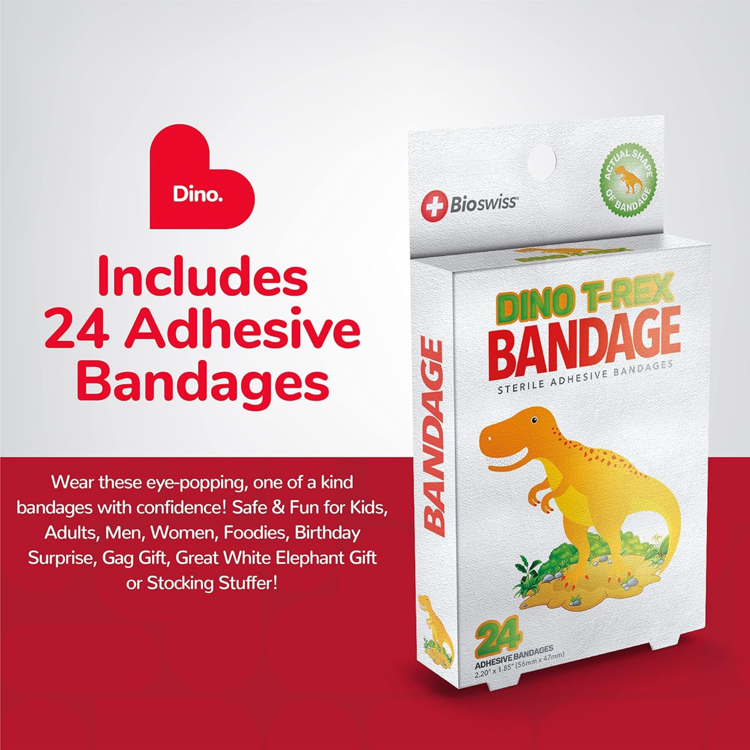BioSwiss bandages are individually wrapped for sterile, hygienic care.