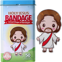 BioSwiss curita con forma de Jesús para protección de cortes y rasguños.