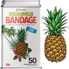 BioSwiss Curitas con forma de piña para protección rápida de pequeños cortes.