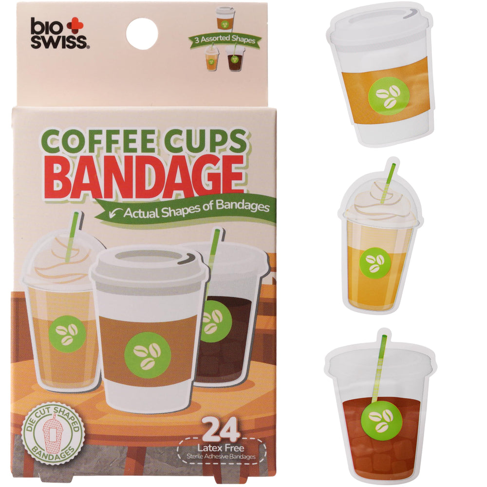 BioSwiss curitas taza de café autoadhesivas protegen cortes pequeños en casa