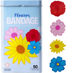 BioSwiss flower bandages in assorted styles for minor wounds and colorful first aid moments