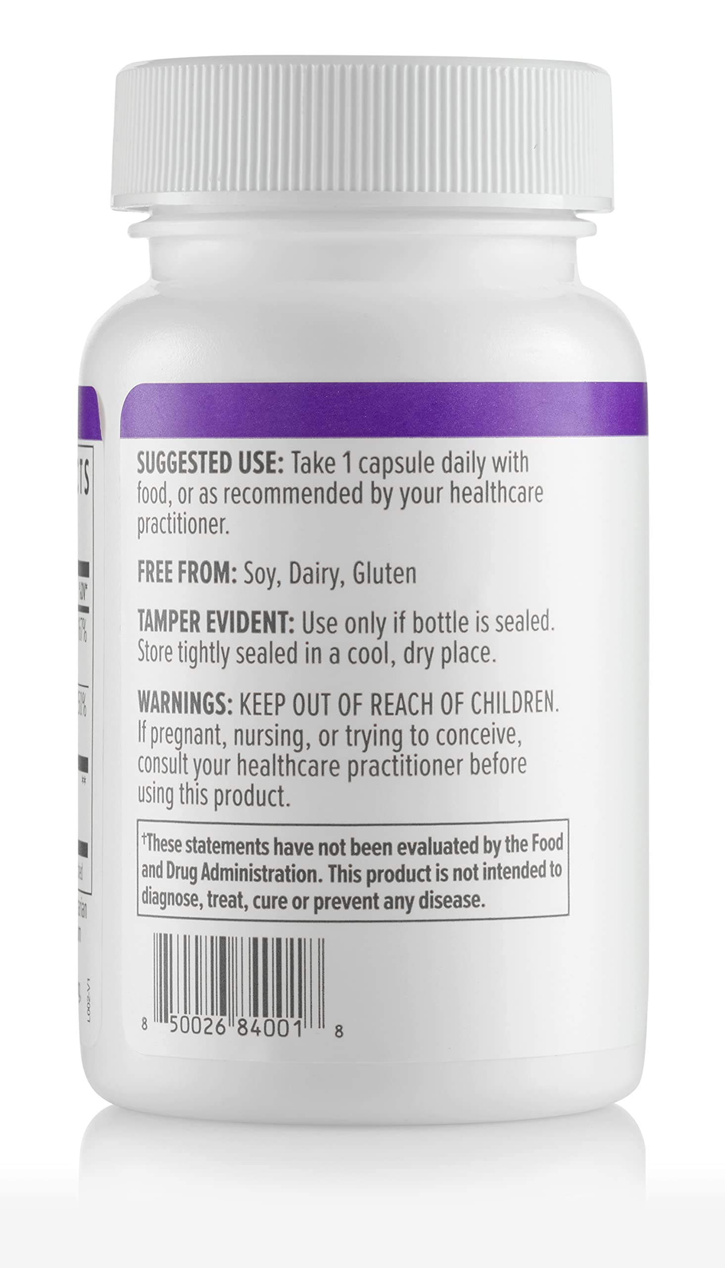 Biote ADK 10 allergen-free icons: soy-free, dairy-free, gluten-free.