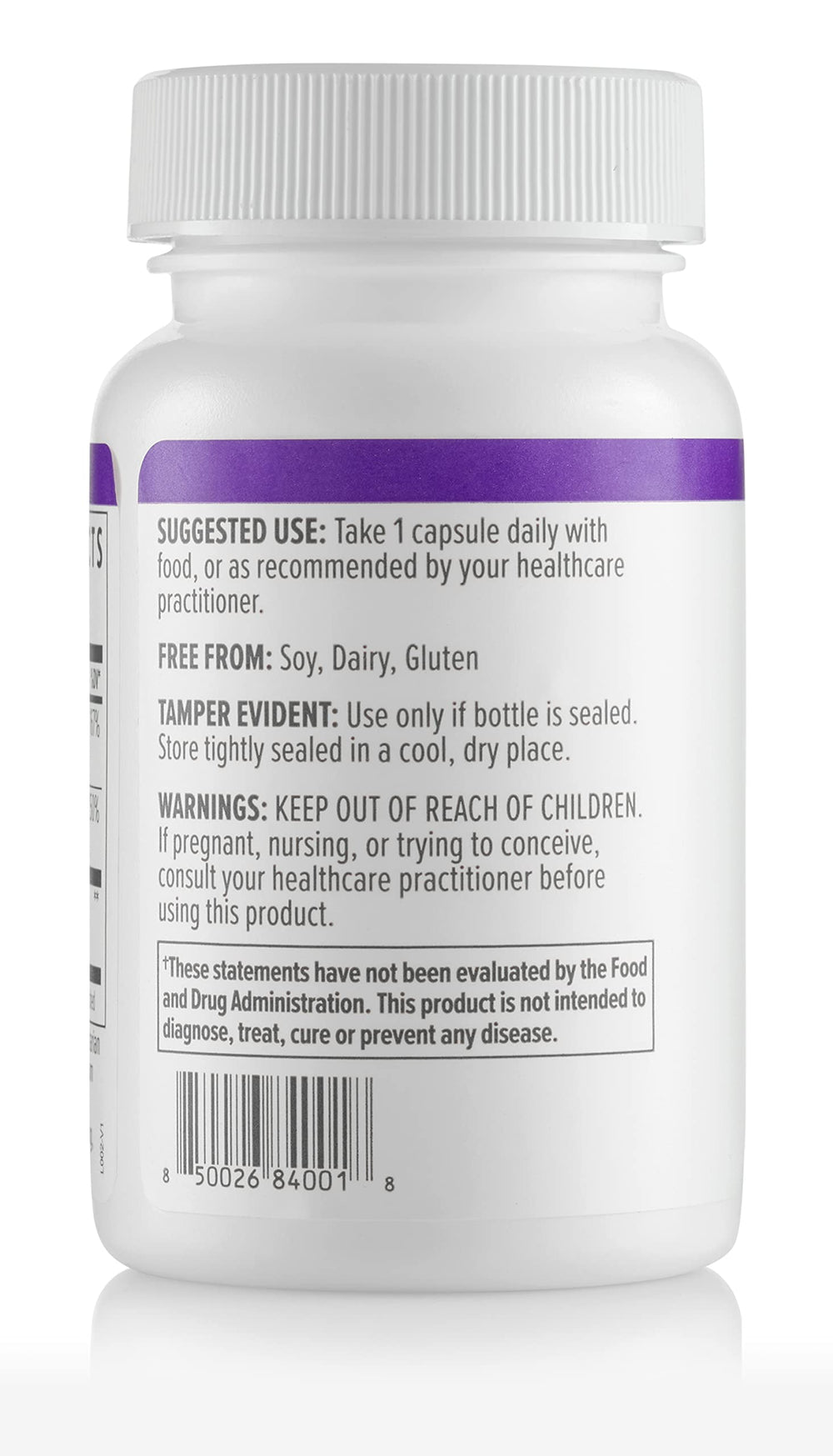 Biote ADK 10 allergen-free icons: soy-free, dairy-free, gluten-free.