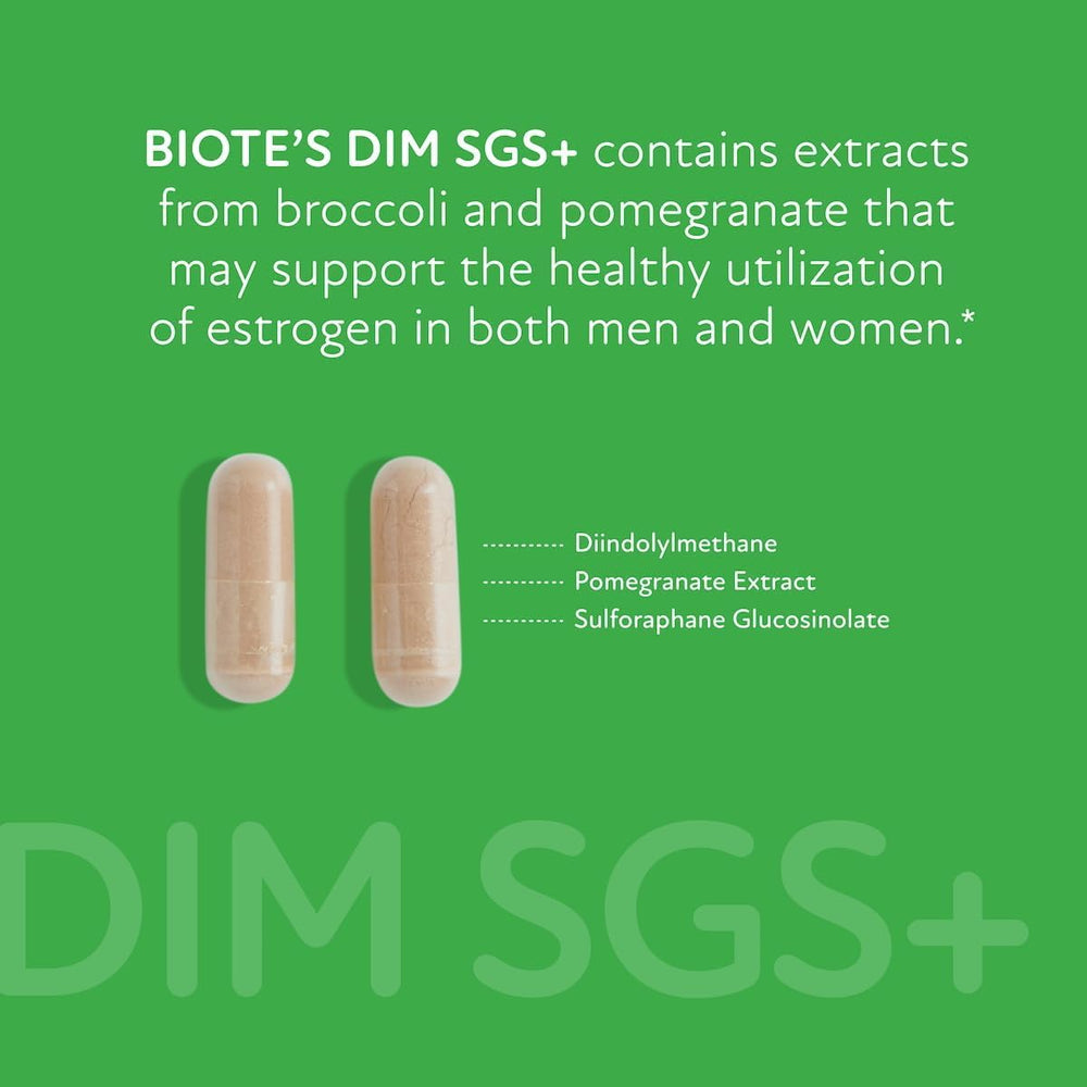 Biote packaging box highlights patented bioavailable complex for detox and balance.
