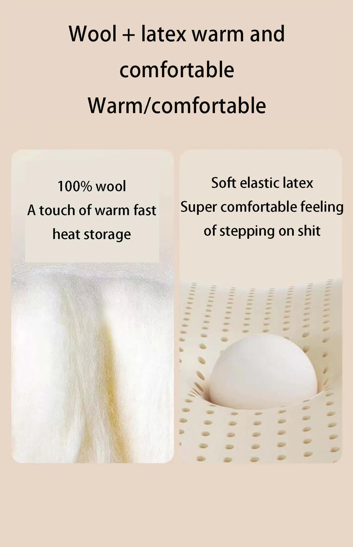 Biotech Care wool insoles help feet stay fresh during long shifts.