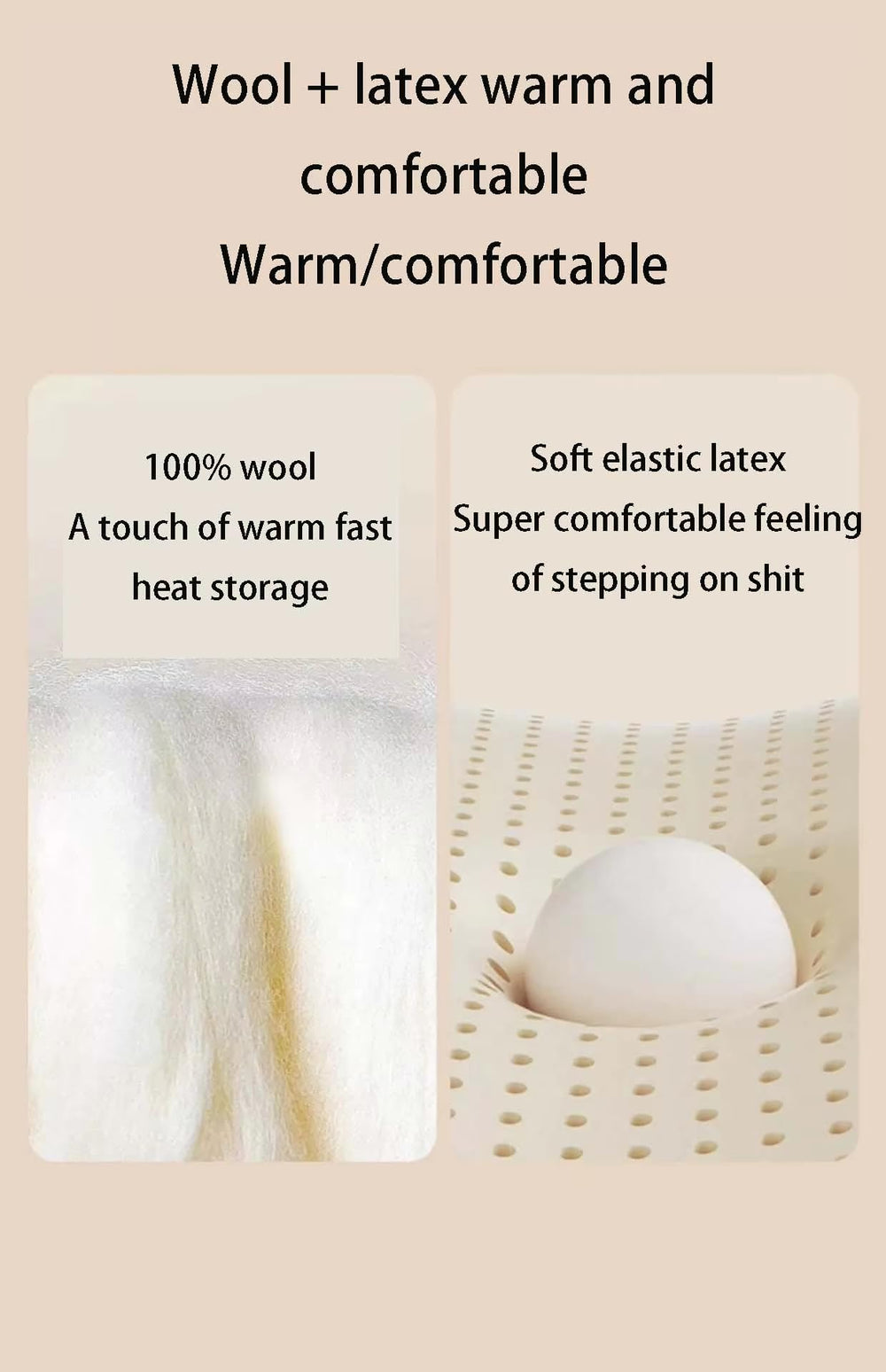 Biotech Care wool insoles help feet stay fresh during long shifts.