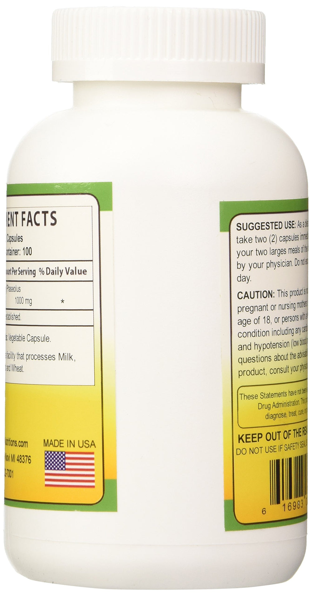 Biotech Nutritions White Kidney Bean Extract capsules arranged for easy dosing in daily use