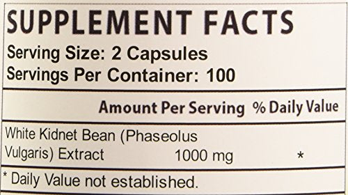 Biotech Nutritions White Kidney Bean Extract two capsules ready to take with a meal