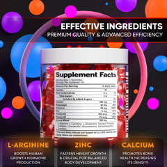 Biotequelab Height Growth ingredients panel shows key nutrients.