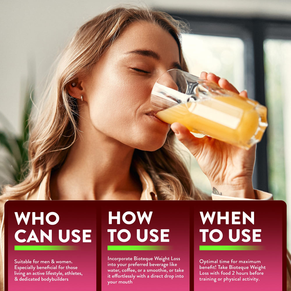 BIOTEQUELAB Keto Weight Loss Drops ingredients include apple cider and green coffee bean