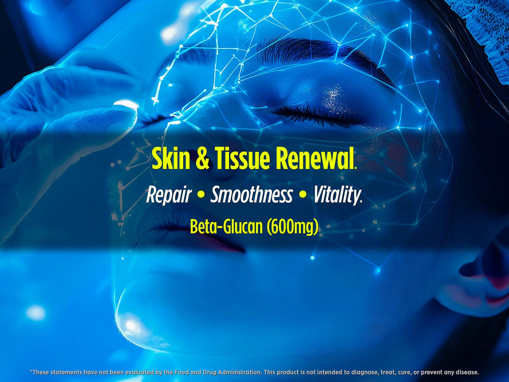 Biotest Beta-Glucan packaging on a clean kitchen counter scene.