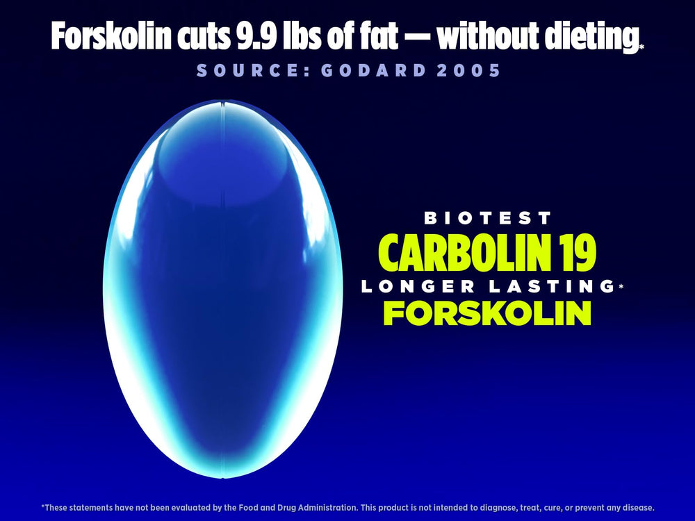 Biotest Carbolin 19 softgels close-up, convenient daily capsules for fat metabolism goals